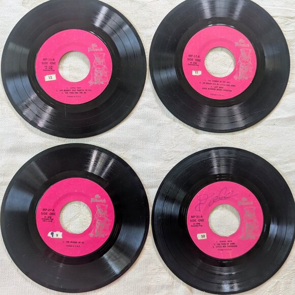 VTG Mr. Pickwick 45 RPM Bundle of 4 Kids Records Tubby Wizard of Oz Farm School - Picture 3 of 8